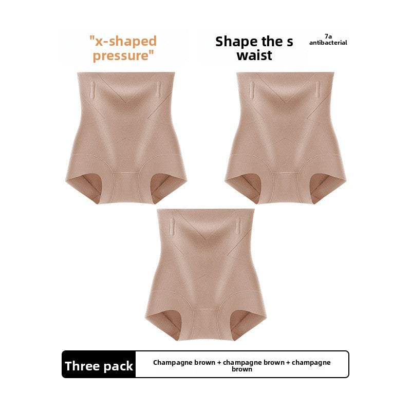 Pantaloncino Modellante Contenitivo a Vita Alta da Donna con Supporto Osseo | Nudo