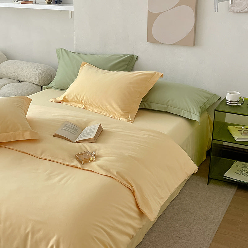 Two-Tone Gray & Taupe Bedding Set | Soft Reversible Duvet Cover with Pillowcases - Queen & King
