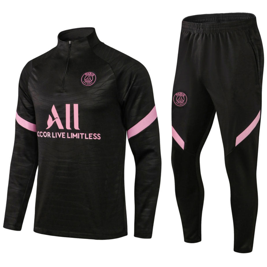 Tuta da Allenamento Real Madrid 2024 – Set Completo Adidas Nero & Oro | Emirates Fly Better