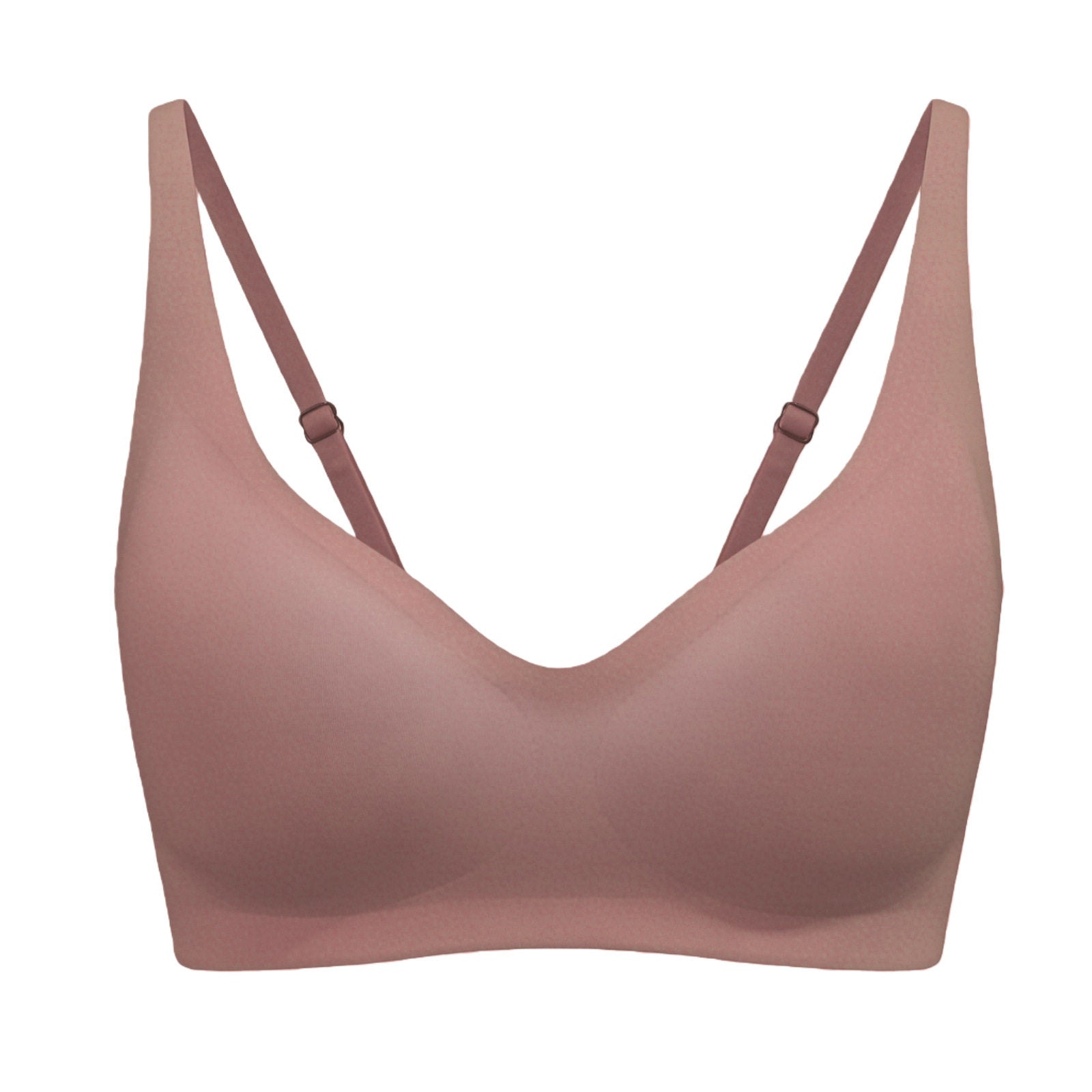 Women's Seamless Wireless Push Up Bralette | Deep V-Neck Smooth Cup Bra | 9 Colors Including Leopard Print