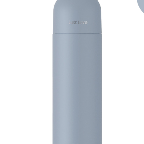 Just Love Slim Stainless Steel Thermos Flask | Vacuum Insulated Travel Bottle with Wooden Handle | Aesthetic Minimalist Water Bottle Pink Blue