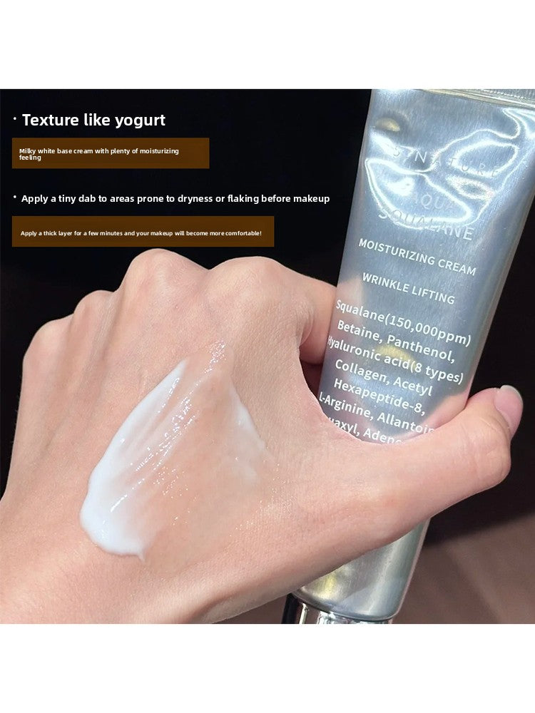 S.Nature Aqua Squalane Moisturizing Cream | Wrinkle Lifting Pre-Makeup Facial Cream | Squalane 150000ppm Hyaluronic Acid 8 Types Collagen Peptide | Refreshing Fast Absorbing Anti-Aging Korean Skincare