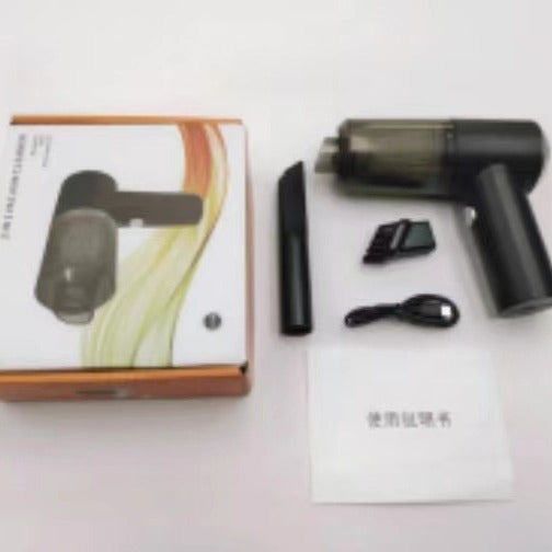 Portable Cordless Mini Handheld Vacuum Cleaner | Powerful Wireless Car & Home Vacuum with Brush & Crevice Attachments