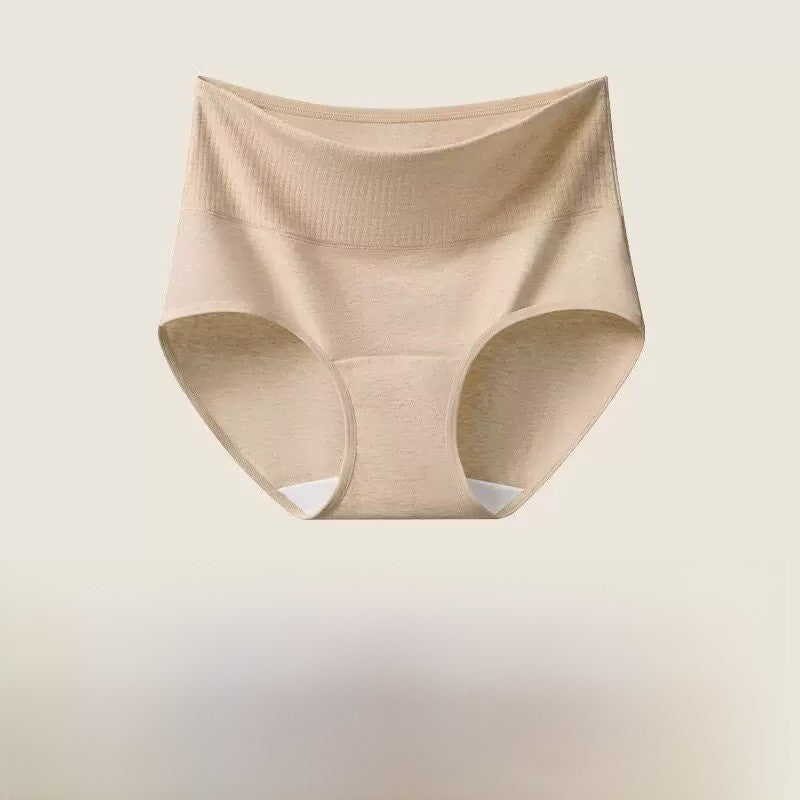 Slip a vita alta in cotone a costine | Intimo contenitivo da donna | Morbide mutandine a vita alta per tutti i giorni
