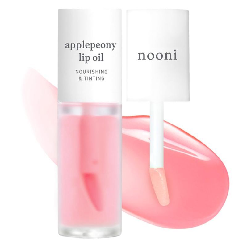 Nooni Appleplum Lip Oil - Voluming & Tinting Korean Lip Oil for Glossy, Plump Lips