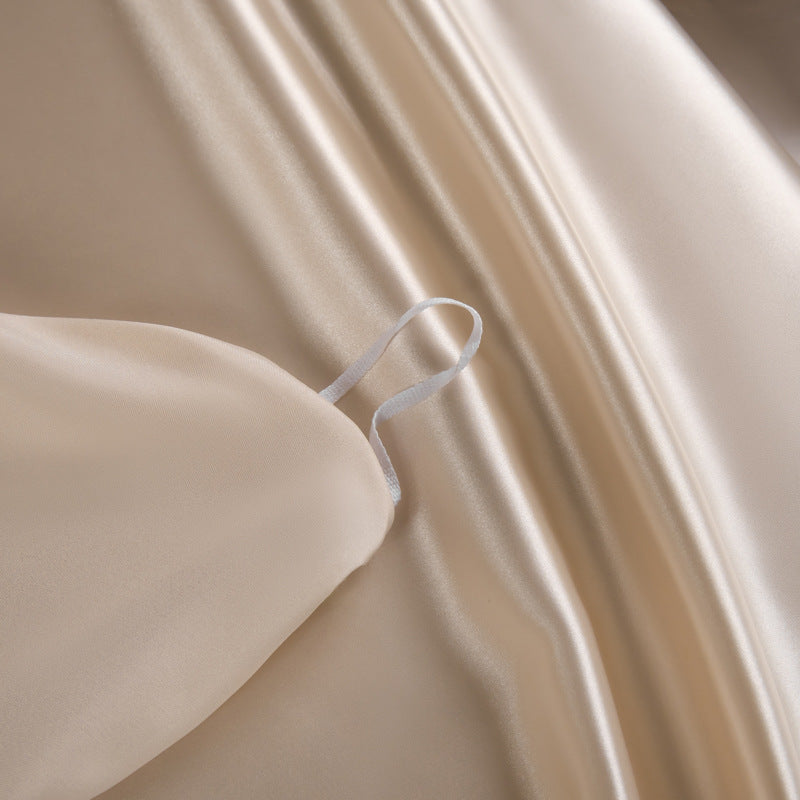 Luxury Black Satin Bedding Set | Silky Smooth Duvet Cover with Pillowcases - Queen & King