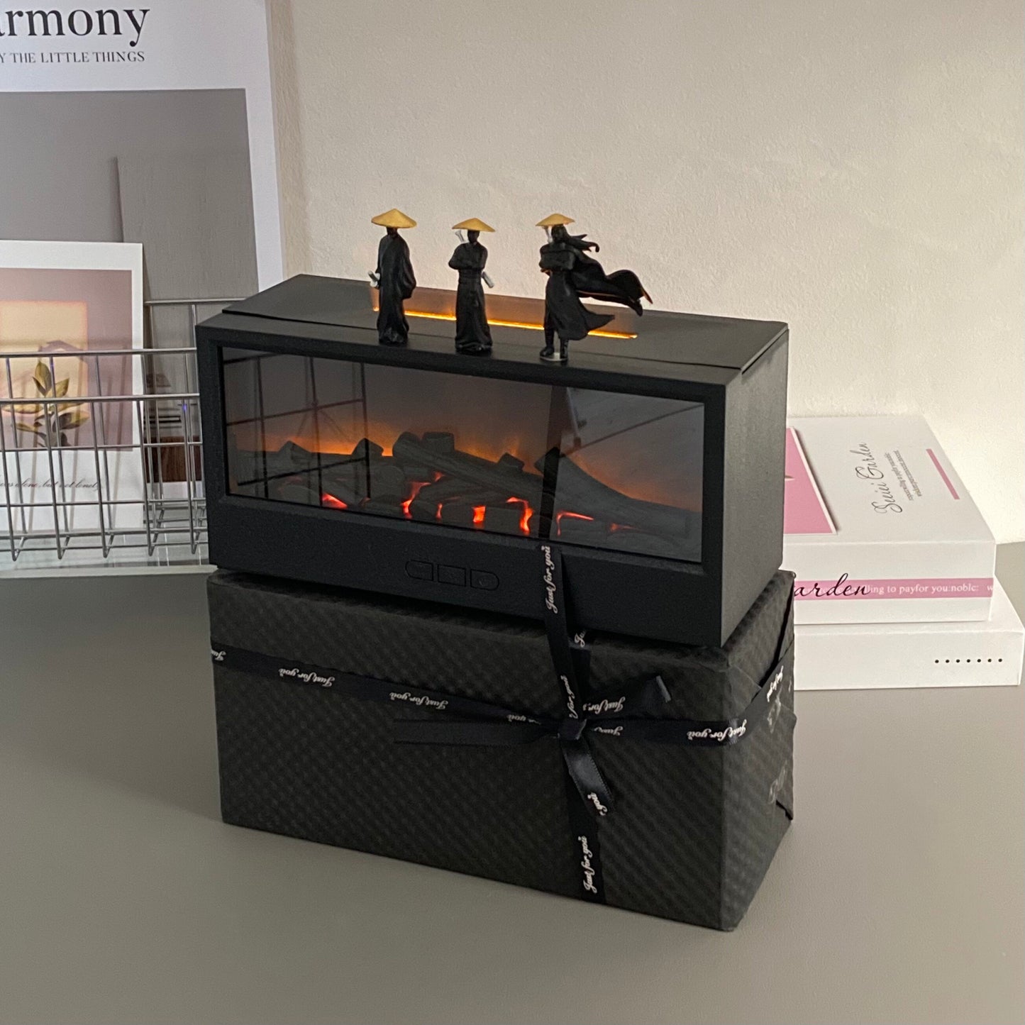 Flame Aroma Diffuser with Humidifier | Simulated Fire Essential Oil Diffuser | Aesthetic Room Decor