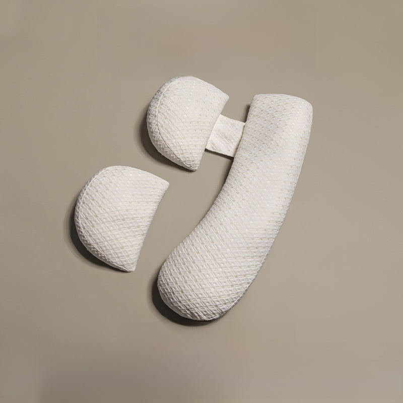 Dual Wedge Pregnancy Pillow Set | Honeycomb Belly & Back Support Maternity Wedge Cushion | Side Sleeper Bump Support | Portable Compact Pregnancy Pillow