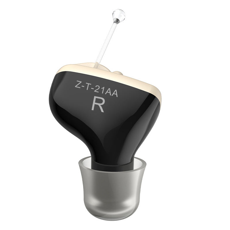 Z-T-21AA Right Ear ITE Hearing Aid | Invisible In-Ear Sound Amplifier | Rechargeable Digital Hearing Device for Seniors & Adults
