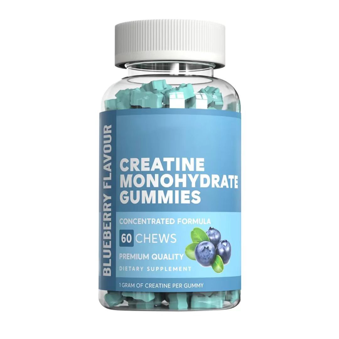 Creatine Monohydrate Gummies | Blueberry Flavour 60 Chews | 1g Per Gummy Concentrated Formula Dietary Supplement