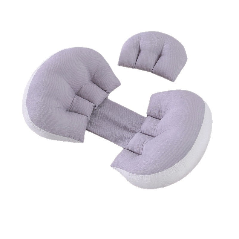 Ergonomic Pregnancy Pillow | Scientific Pressure Partition Support for Waist & Back | Maternity Side Sleeping Pillow for Pregnant Women | Belly Support Cushion