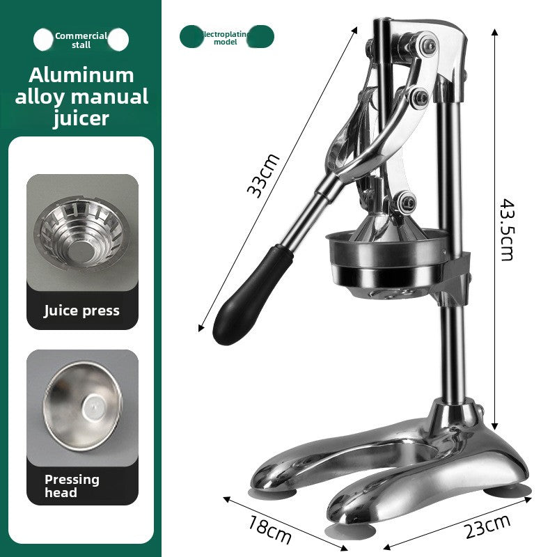 Heavy Duty Stainless Steel Manual Hand Press Juicer Dual Mode Citrus Squeezer with Non Slip Base for Orange Lemon Tangerine and Fruit Juice