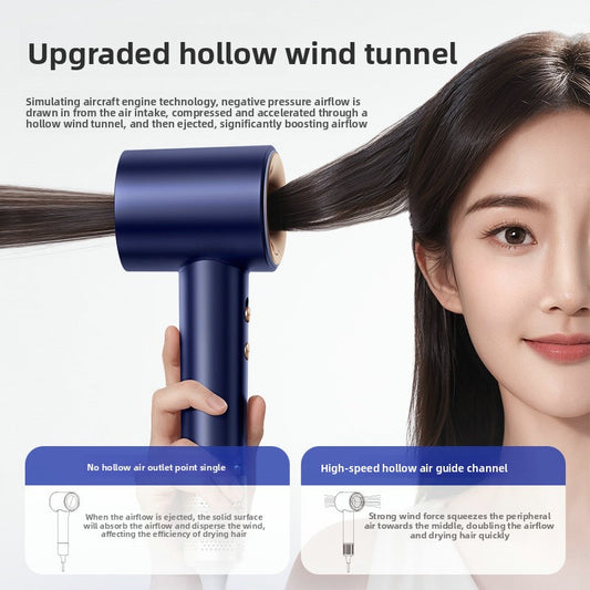 Ionen-Haartrockner 1400W negative Ionen | Schnelles Trocknen Anti-Frizz Föhn | Grau