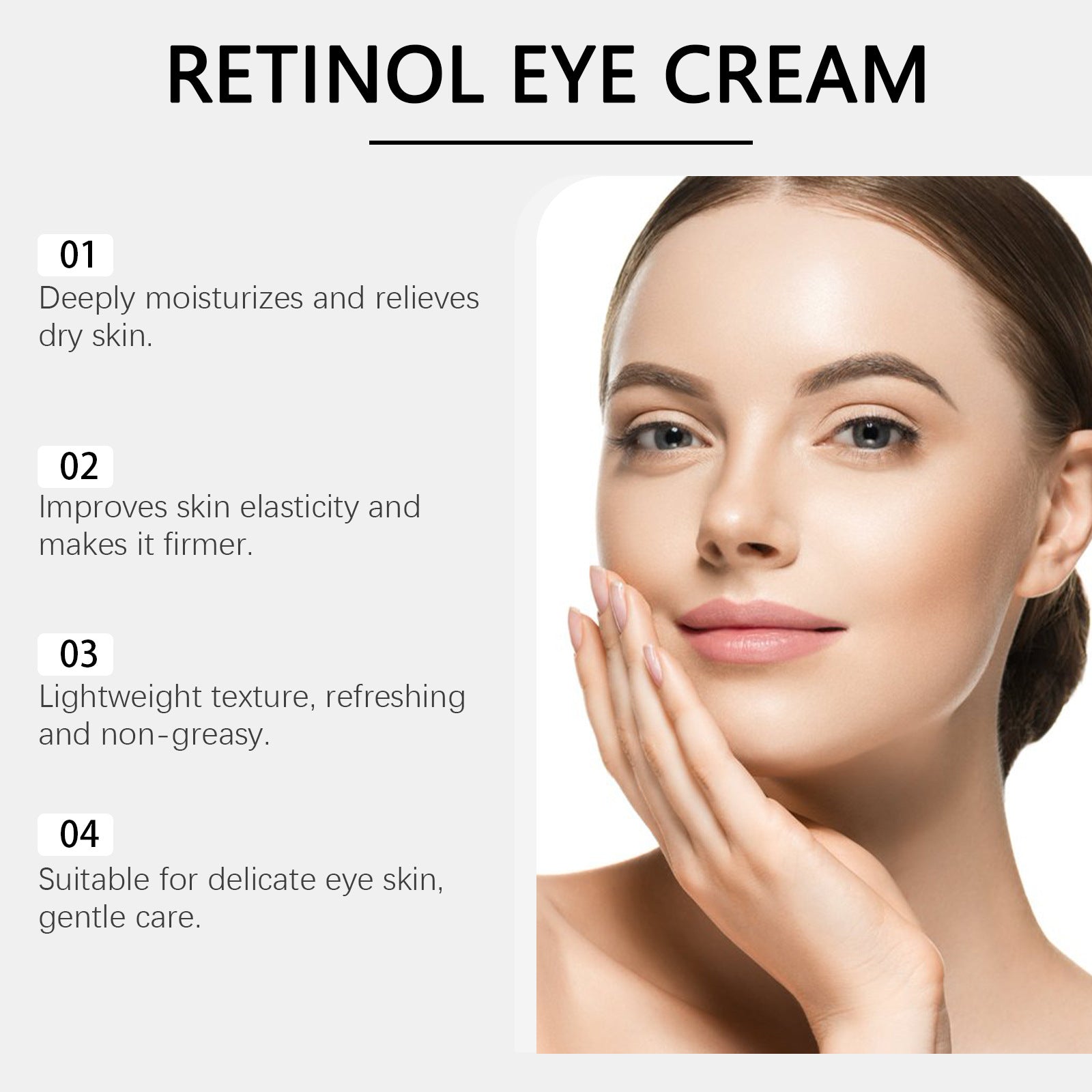 Retinol Eye Cream Day & Night | Vitamin A B C E + 7% Kojic Acid | Moisturizing Nourishing Hydrating Under Eye Cream | Dark Circles Wrinkles Fine Lines | 50g