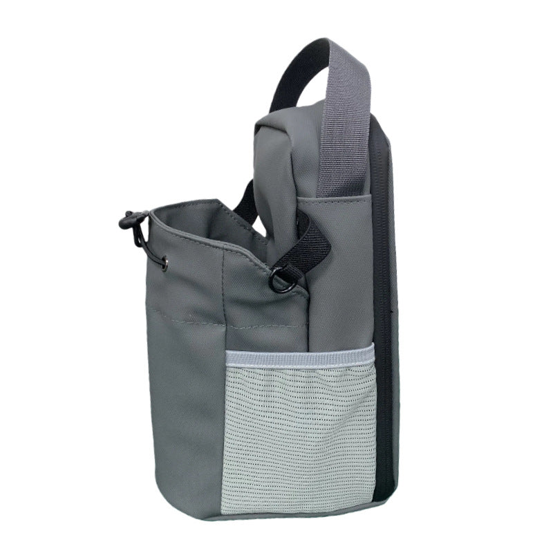 Large Water Bottle Carrier Bag with Shoulder Strap & Handle | Fits 64oz 128oz Jugs | Crossbody Bottle Holder Pouch with Pockets