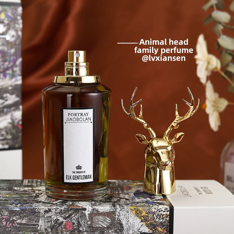 Jiaobolan The Tragedy of Elk Gentleman EDP 75ml | Profumo da Uomo Fougere Orientale | Fragranza Ambrata Brandy Fava Tonka