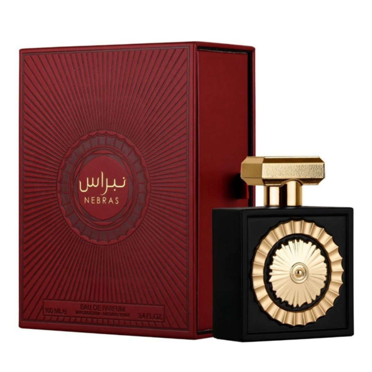 Nebras Eau de Parfum 100ml | Arabic Oriental Luxury Fragrance | Long Lasting Unisex EDP Spray | Bold Oud and Woody Signature Scent