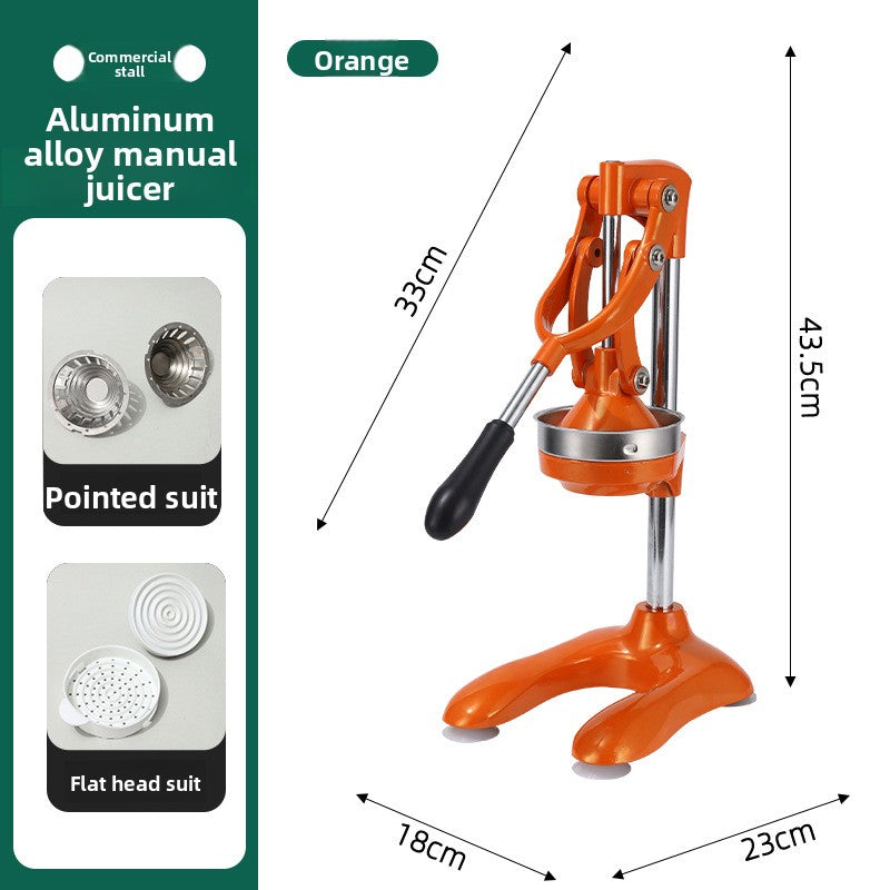 Heavy Duty Stainless Steel Manual Hand Press Juicer Dual Mode Citrus Squeezer with Non Slip Base for Orange Lemon Tangerine and Fruit Juice
