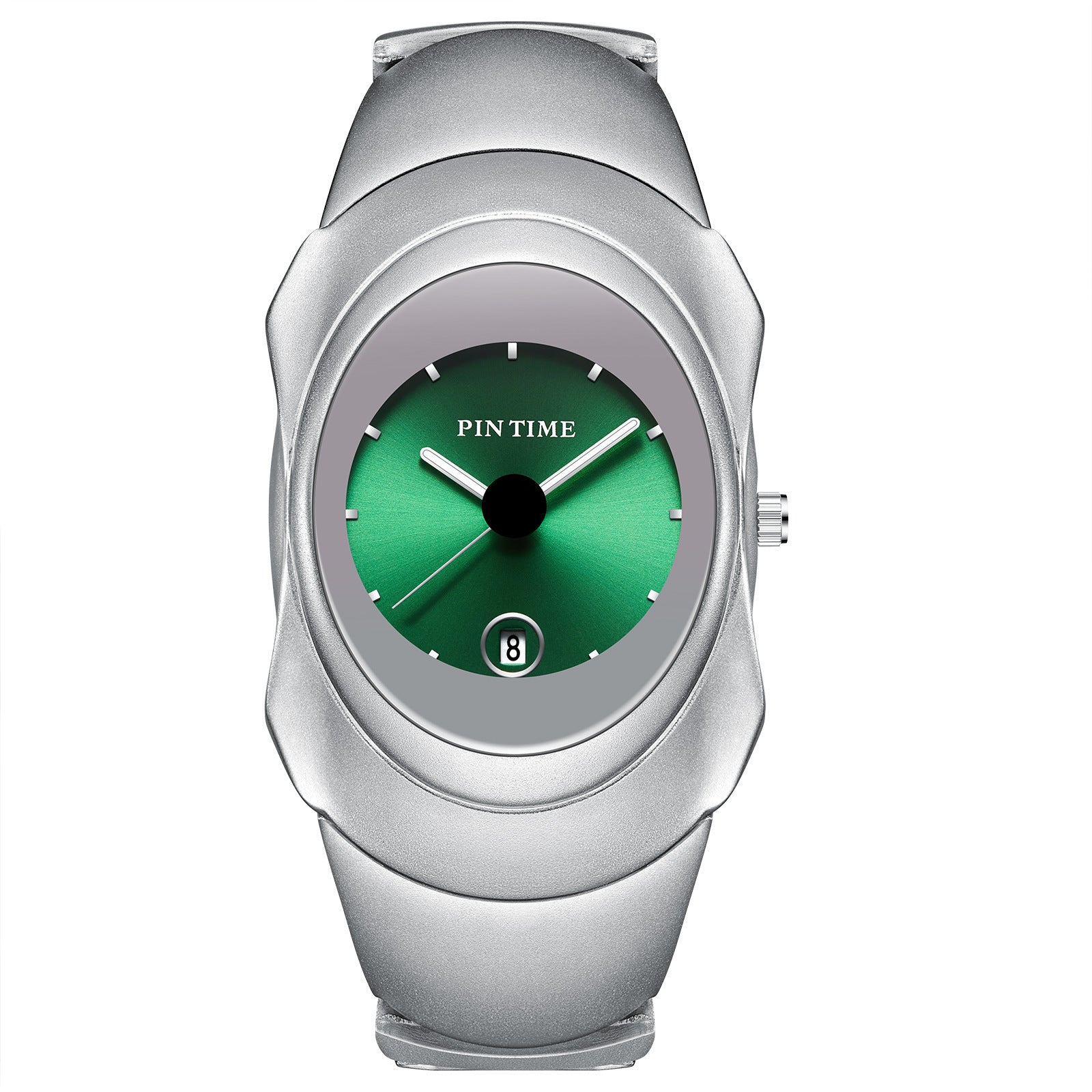 Black Bangle Watch for Women | Elegant All-Black Bracelet Watch with Date Display
