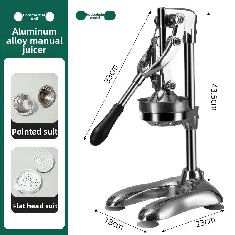 Heavy Duty Stainless Steel Manual Hand Press Juicer Dual Mode Citrus Squeezer with Non Slip Base for Orange Lemon Tangerine and Fruit Juice