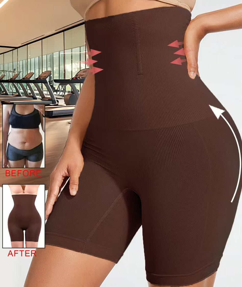 High Waist Tummy Control Shaping Shorts for Women | Seamless Slimming Body Shaper | Butt Lifting Compression Shorts