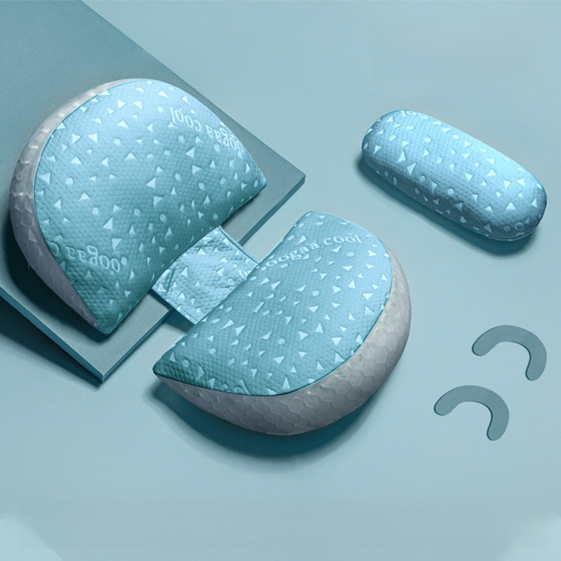 Dual Wedge Pregnancy Pillow Set | Honeycomb Belly & Back Support Maternity Wedge Cushion | Side Sleeper Bump Support | Portable Compact Pregnancy Pillow