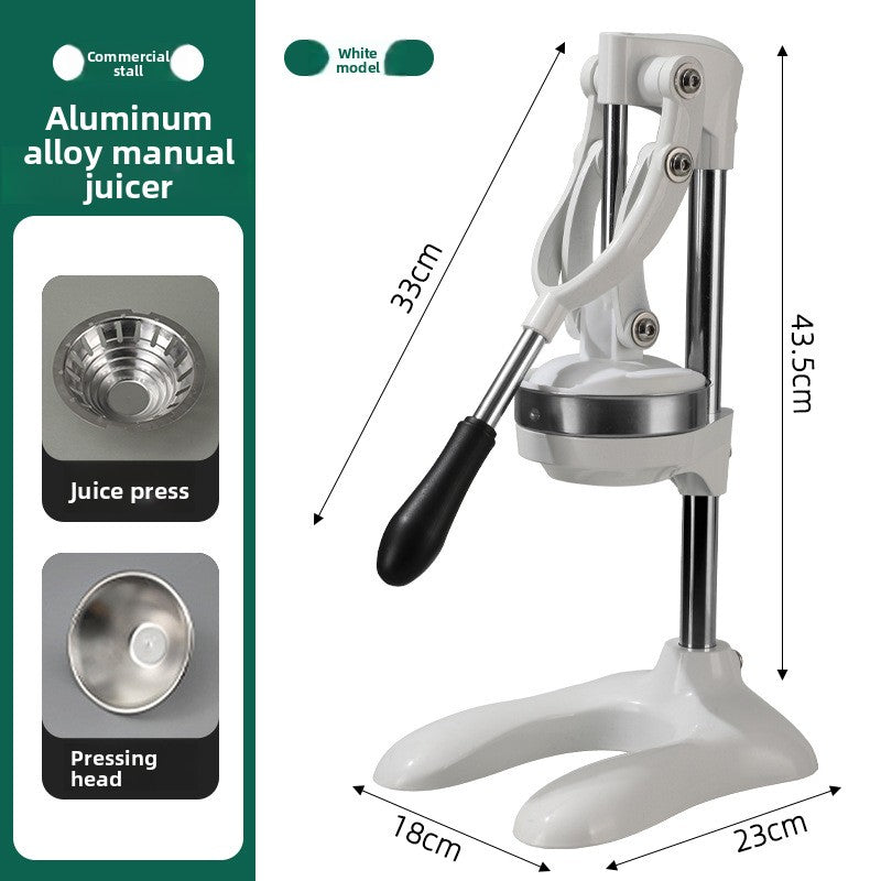 Heavy Duty Stainless Steel Manual Hand Press Juicer Dual Mode Citrus Squeezer with Non Slip Base for Orange Lemon Tangerine and Fruit Juice