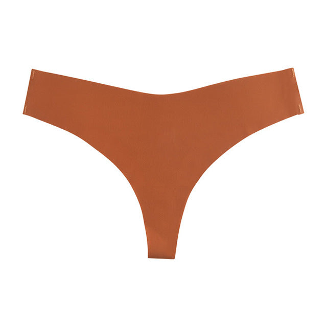 Nahtlose Tangas im 3er-Pack | Unsichtbare, weiche Stretch-Tangas | Bequeme Damen-Tangas für jeden Tag | Grau, Braun & Rosa 