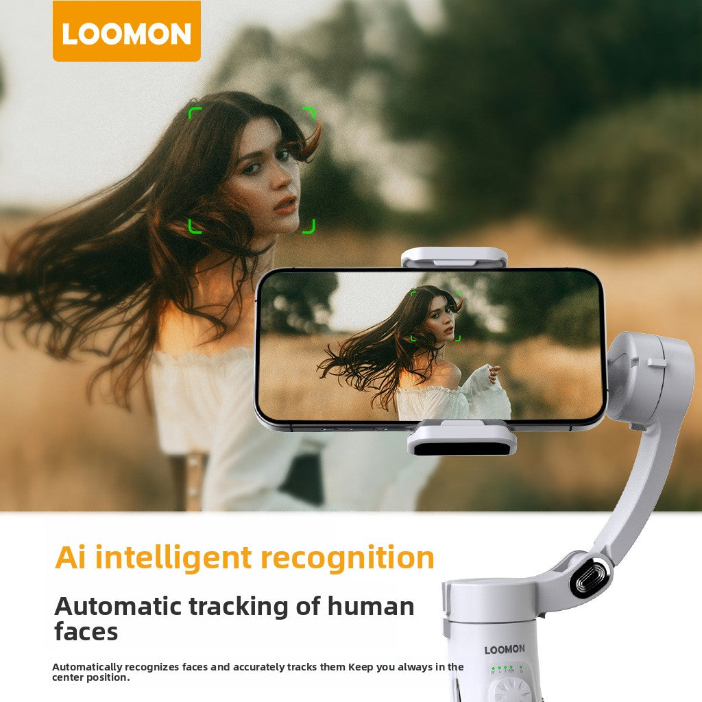 LOOMON M2 Foldable 3-Axis Gimbal Stabilizer | Anti Shake Smartphone Stabilizer | Lightweight Handheld Phone Gimbal for Video Live Streaming
