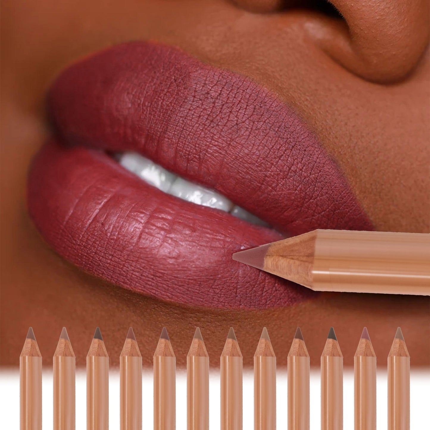 Matte Velvet Lip Liner Set 12 Colors