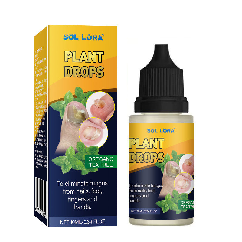 Sol Lora Plant Drops | Antifungal Nail & Foot Treatment with Oregano & Tea Tree - 10ml