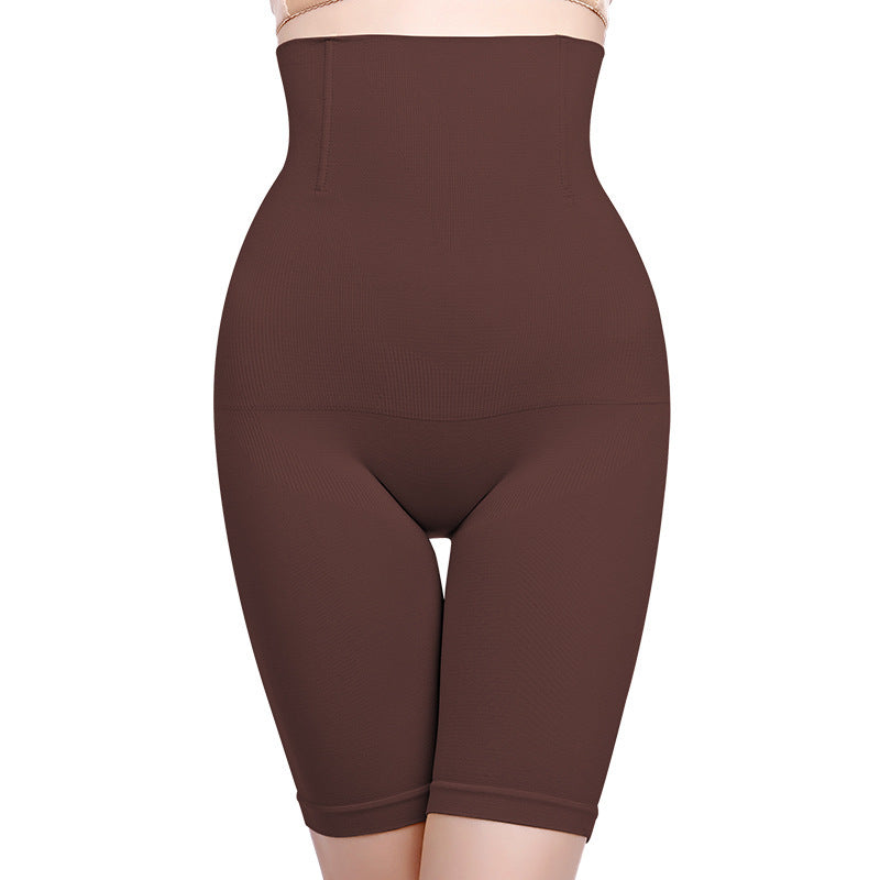 Schwarze Shapewear-Shorts mit hoher Taille für Damen zur Bauchkontrolle | 4 Stahlstäbchen Body Shaper | Shorts für Sanduhr-Silhouette