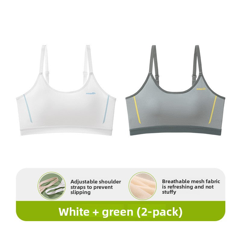 Breathable Mesh Sports Bra Women | Adjustable Non Slip Strap Workout Bra | Lightweight Refreshing Gym Bra Green Single Pack