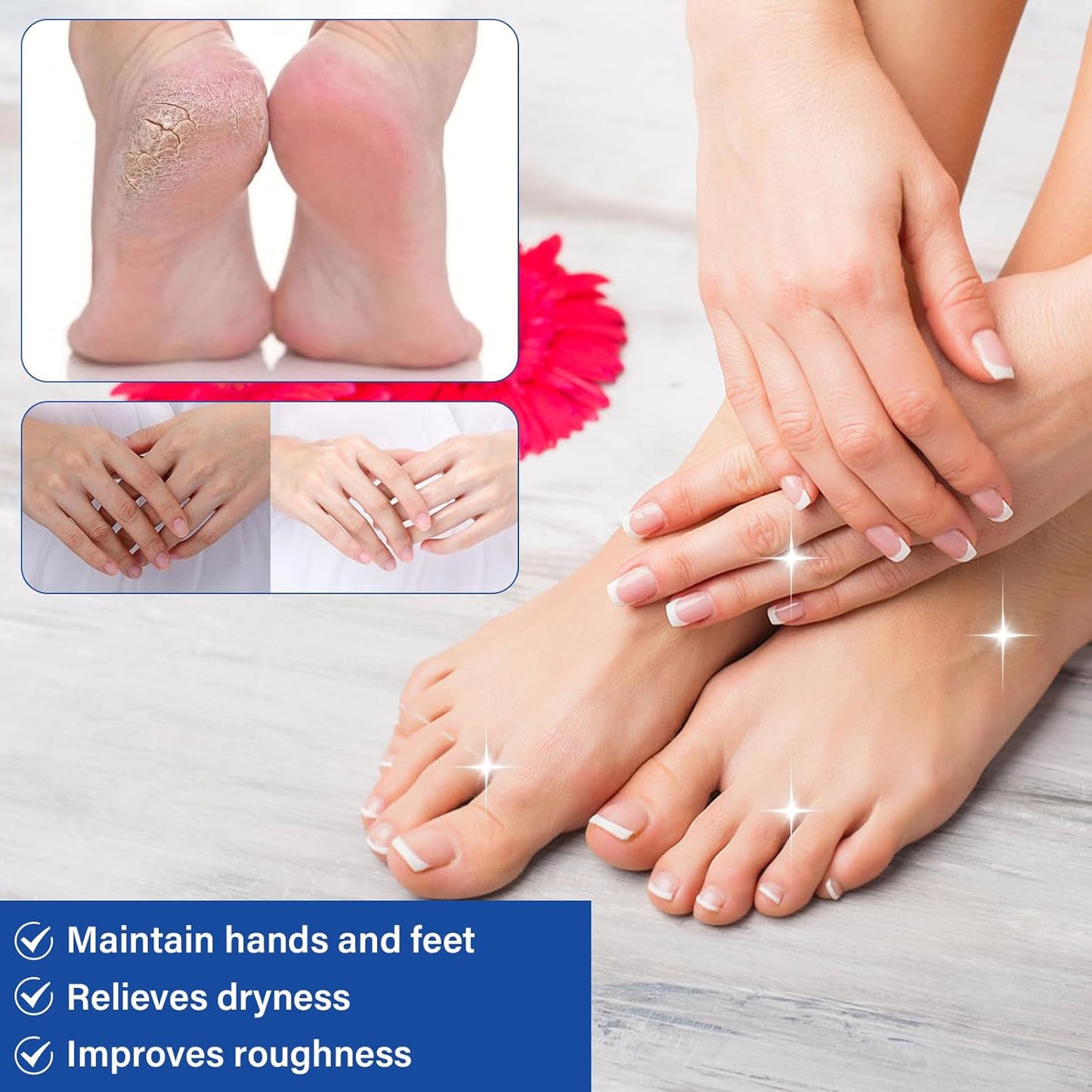 60% Urea Foot Care Stick + 2% Salicylic Acid | Deep Hydration for Dry Cracked Heels & Thickened Skin | Fast Absorbing Non-Greasy Foot Balm | 40g