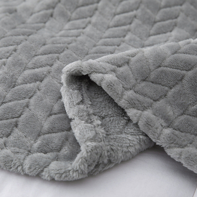 Lavender Flannel Throw Blanket | Soft Cable Knit Texture Fleece Blanket | Home Creative 60S Digital Print Cozy Blanket