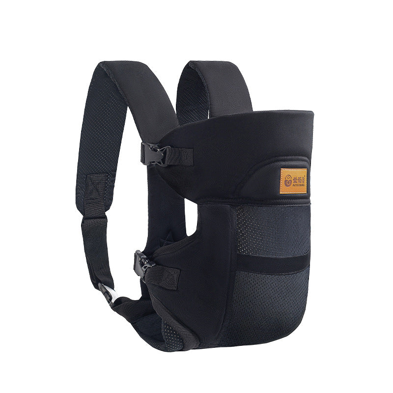 AYM Star Curtain Dark Black Baby Carrier | 3D Honeycomb Breathable Ergonomic Infant Carrier with Buckle Straps