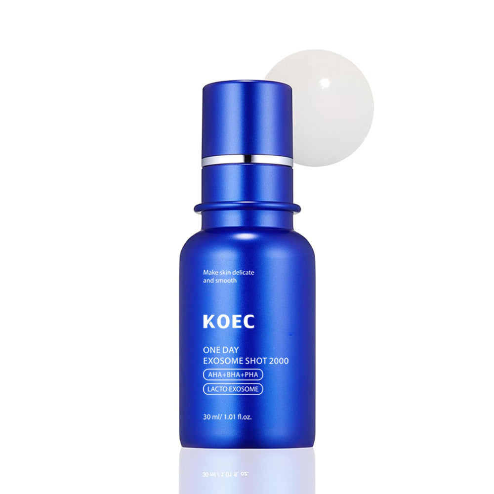 KOEC One Day Exosome Shot 2000 | AHA BHA PHA + Lacto Exosome Face Serum | Smooth & Delicate Skin 30ml