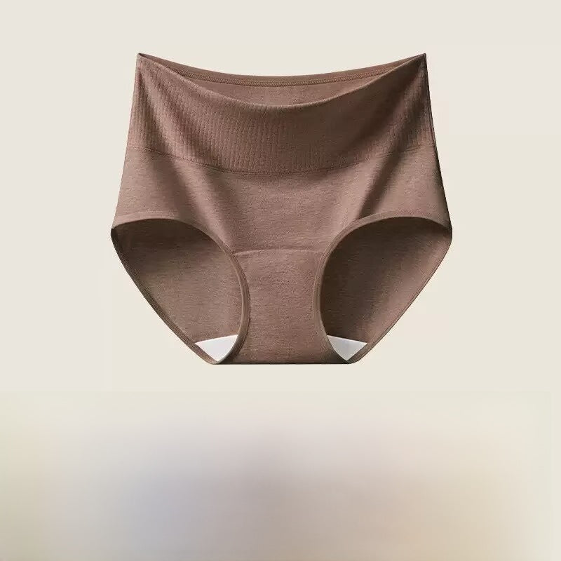 Slip a vita alta in cotone a costine | Intimo contenitivo da donna | Morbide mutandine a vita alta per tutti i giorni
