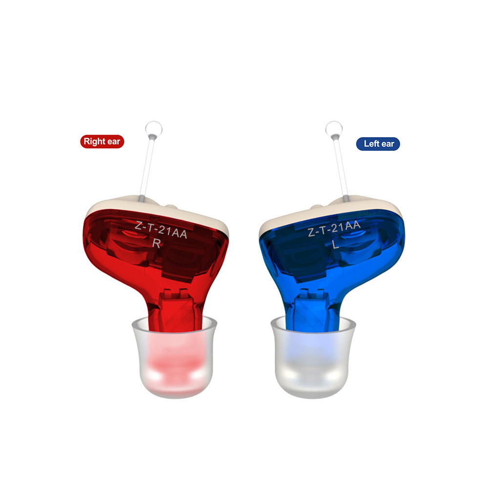 Z-T-21AA Right Ear ITE Hearing Aid | Invisible In-Ear Sound Amplifier | Rechargeable Digital Hearing Device for Seniors & Adults