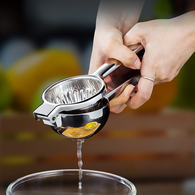 Stainless Steel Manual Lemon Squeezer | Heavy Duty Hand Citrus Juicer Press Tool