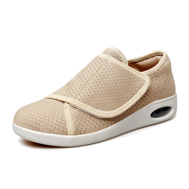 Wide Width Diabetic Walking Shoes - Adjustable Velcro Strap Air Cushion Mesh Sneakers for Swollen Feet, Edema & Arthritis | Men & Women