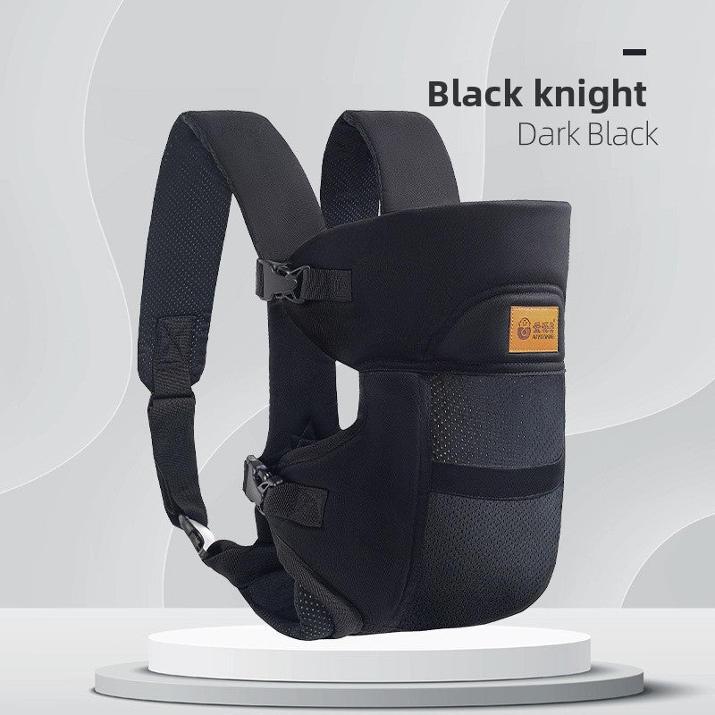 AYM Star Curtain Dark Black Baby Carrier | 3D Honeycomb Breathable Ergonomic Infant Carrier with Buckle Straps